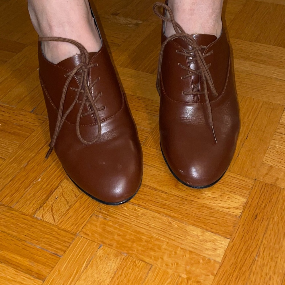 Leather heels